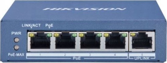 фото Комутатор некерований Hikvision DS-3E0505P-E/M