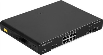 фото Комутатор керований 2 рівня Ruijie RG-NBS3100-8GT2SFP-P