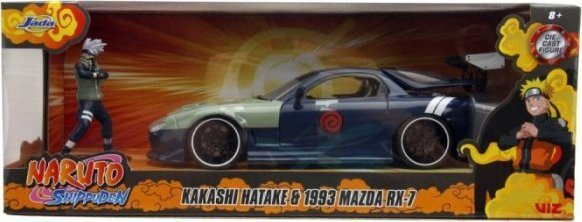 Jada Toys Pojazd z figurką Naruto 93 Mazda RX-7 1/24