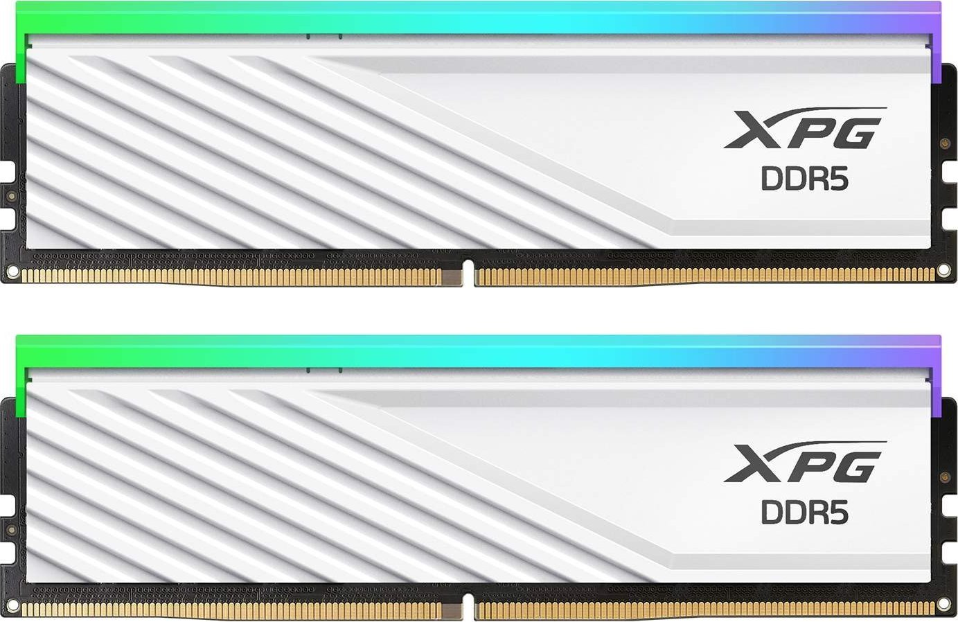 фото Память для настольных компьютеров Adata 48 GB (2x24GB) DDR5 6000 MHz XPG Lancer Blade RGB White (AX5U6000C3024G-DTLABRWH)