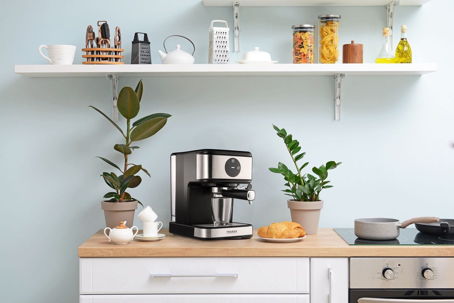 фото Ріжкова кавоварка еспресо Transa Electronics Baristoline