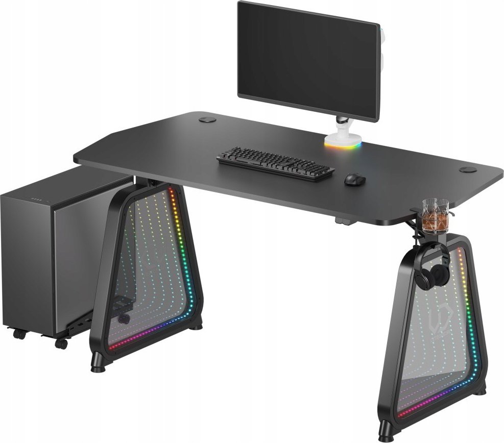 фото Геймерський ігровий стіл Ultradesk Booster RGB (UDESK-BO-BA/BB)