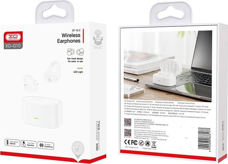 фото Навушники TWS XO G10 White