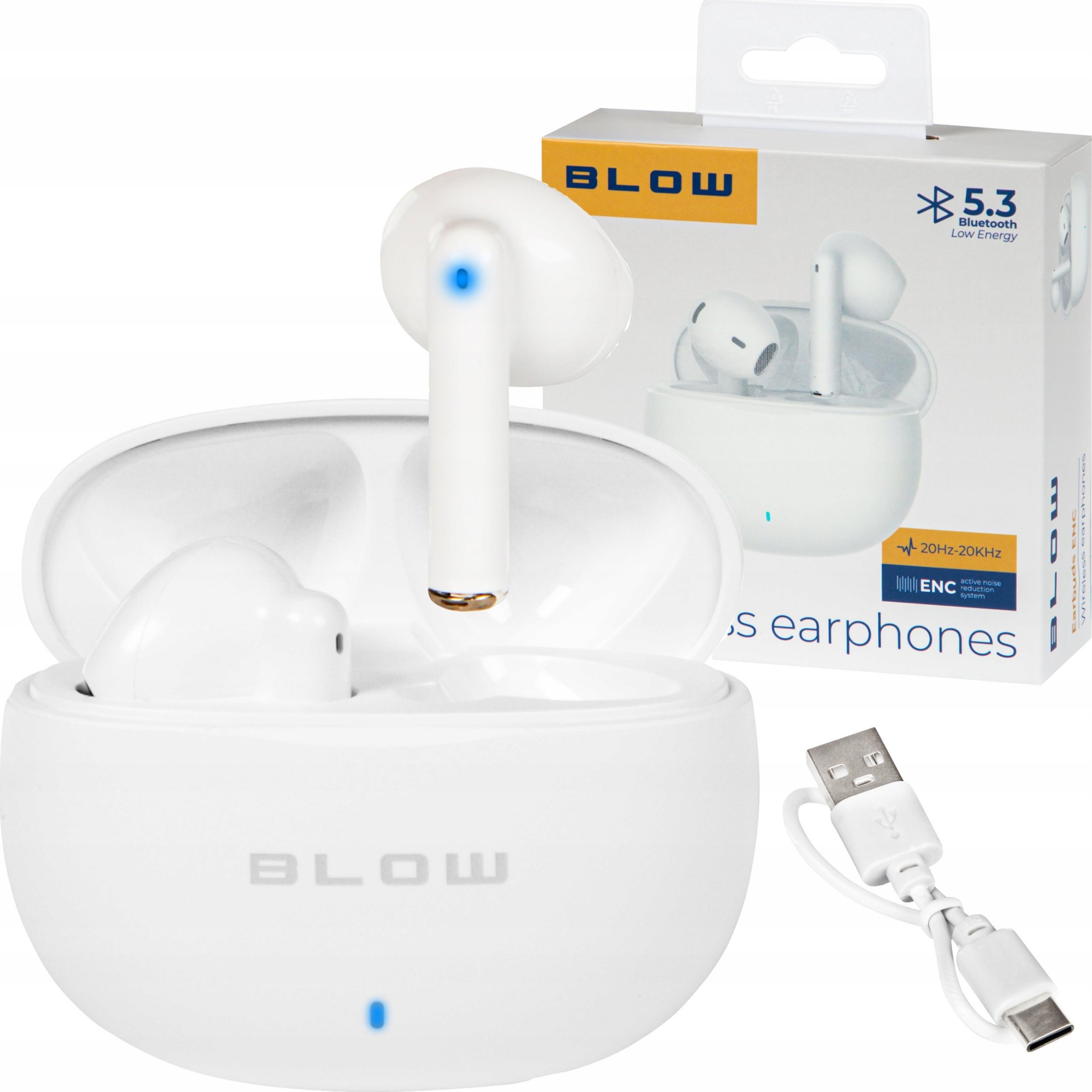 фото Навушники TWS Blow Earbuds ENC Red