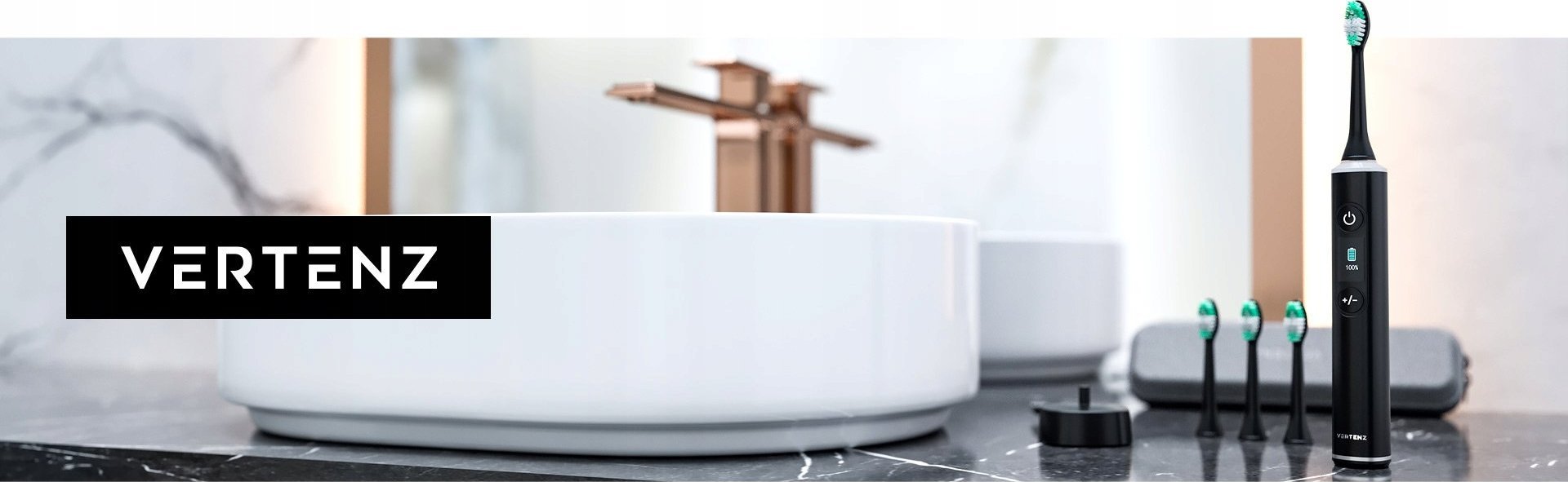 фото Електрична зубна щітка Vertenz Crystal 30 Black