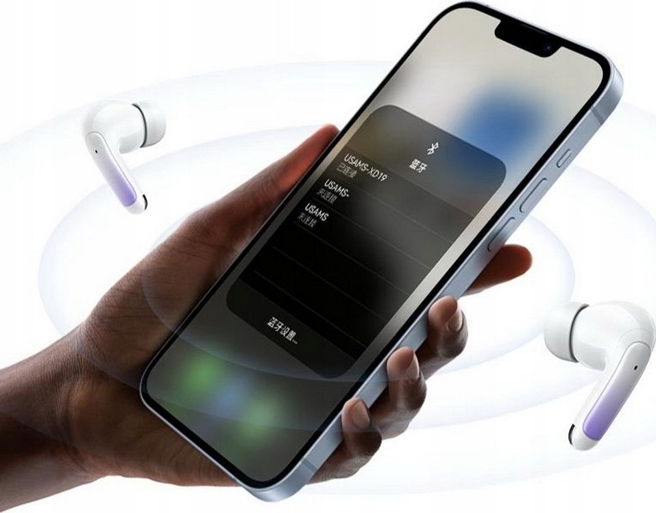 фото Навушники TWS Usams US-XD19 White (BHUENCXD02)