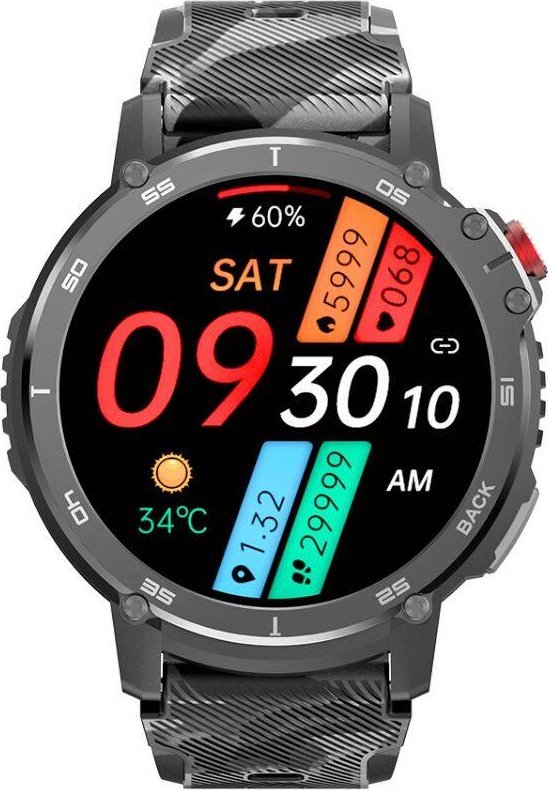 фото Смарт-годинник Rubicon RNCF08 Black/Brown