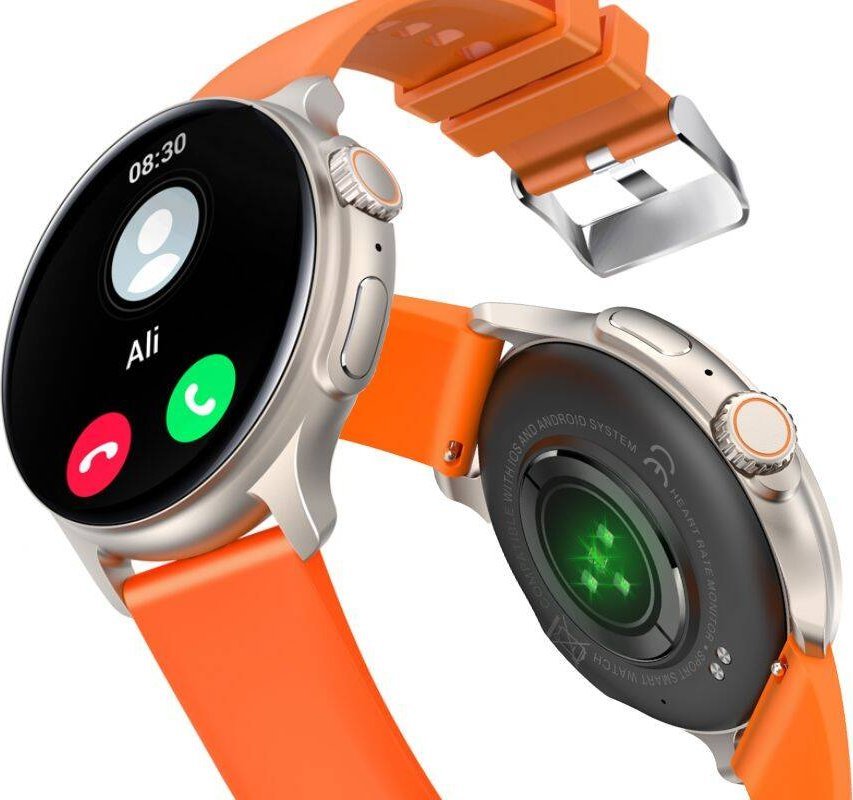 фото Смарт-годинник Rubicon RNCF12 Silver/Orange