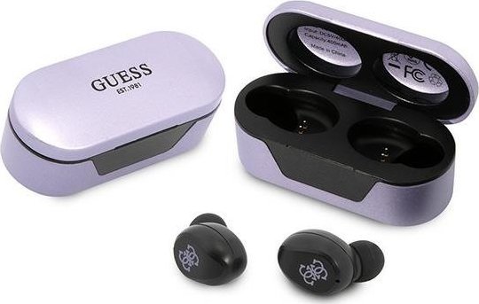 фото Навушники TWS Guess Classic EST Logo Lilac (GUTWST31EU)
