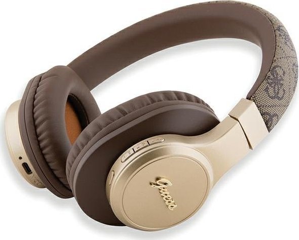 фото Навушники без мікрофону Guess Script Brown (GUBH604GEMW)