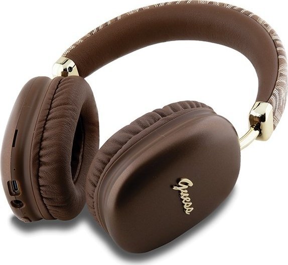 фото Навушники без мікрофону Guess Metallic Script Logo Brown (GUBHK1GCTCSW)