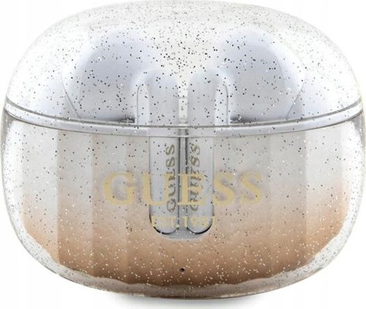фото Навушники TWS Guess Glitter Gradient Gold (GUTWSHDGKEED)
