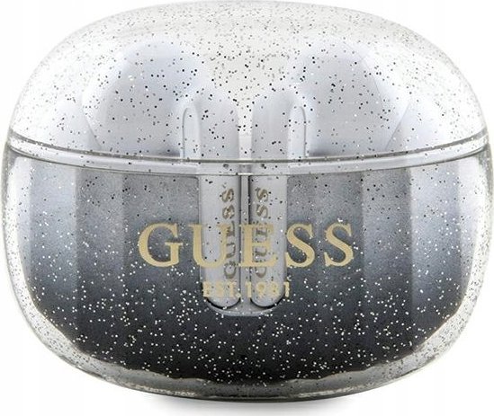 фото Навушники TWS Guess Glitter Gradient Black (GUTWSHDGKEEK)