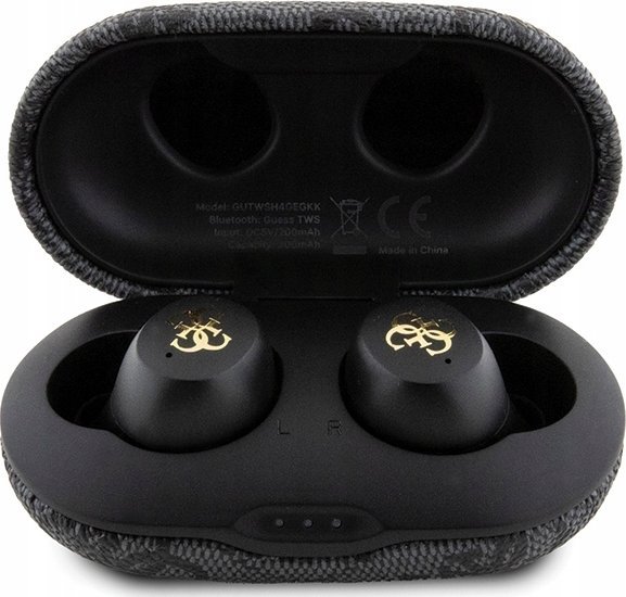 фото Навушники TWS Guess 4G Metal Black (GUTWSP4EGK)