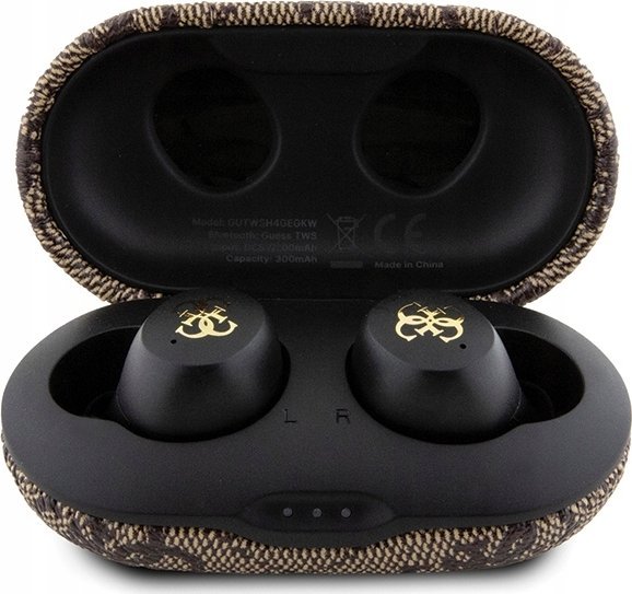 фото Навушники TWS Guess 4G Metal Brown (GUTWSP4EGW)