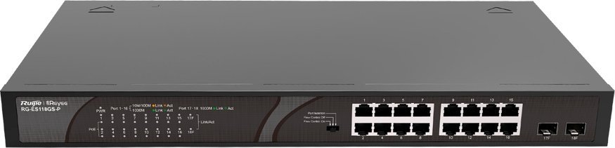 фото Комутатор некерований Ruijie Reyee RG-ES118GS-P
