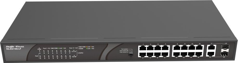 фото Комутатор некерований Ruijie Reyee RG-ES118S-LP