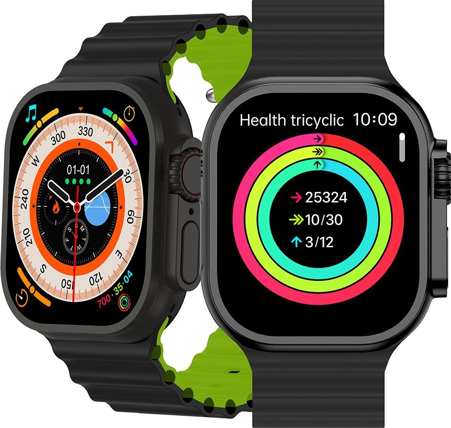 фото Смарт-годинник Media-Tech Fusion Black/Green (MT872)