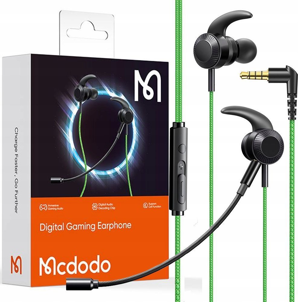 фото Навушники з мікрофоном Mcdodo HP-1331 Green