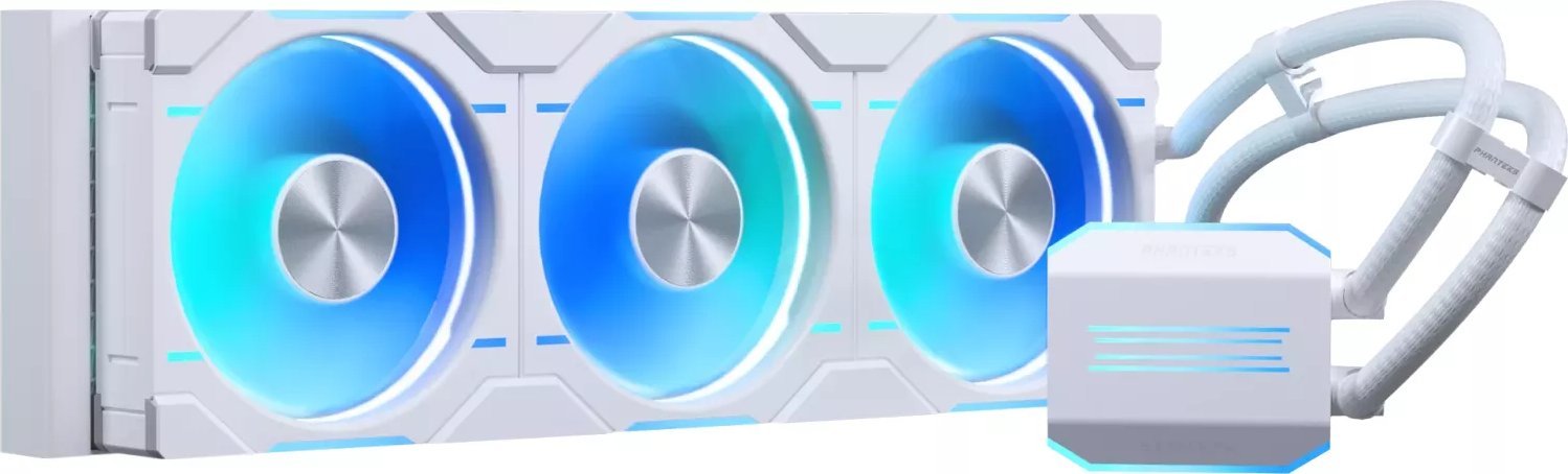 фото Водяне охолодження Phanteks Glacier One 360D30 DRGB AIO Liquid White (PH-GO360D30_DWT01)