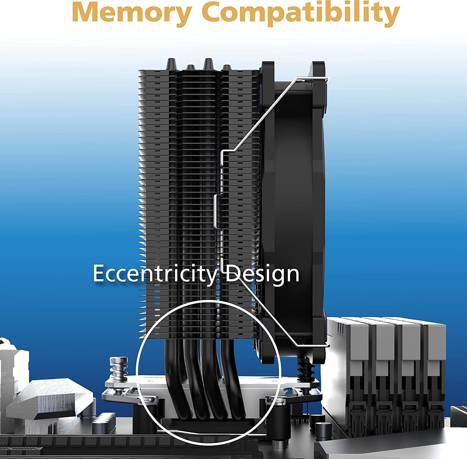 фото Повітряне охолодження Akasa Alucia H4 Plus (AK-CC4021HP01V1)