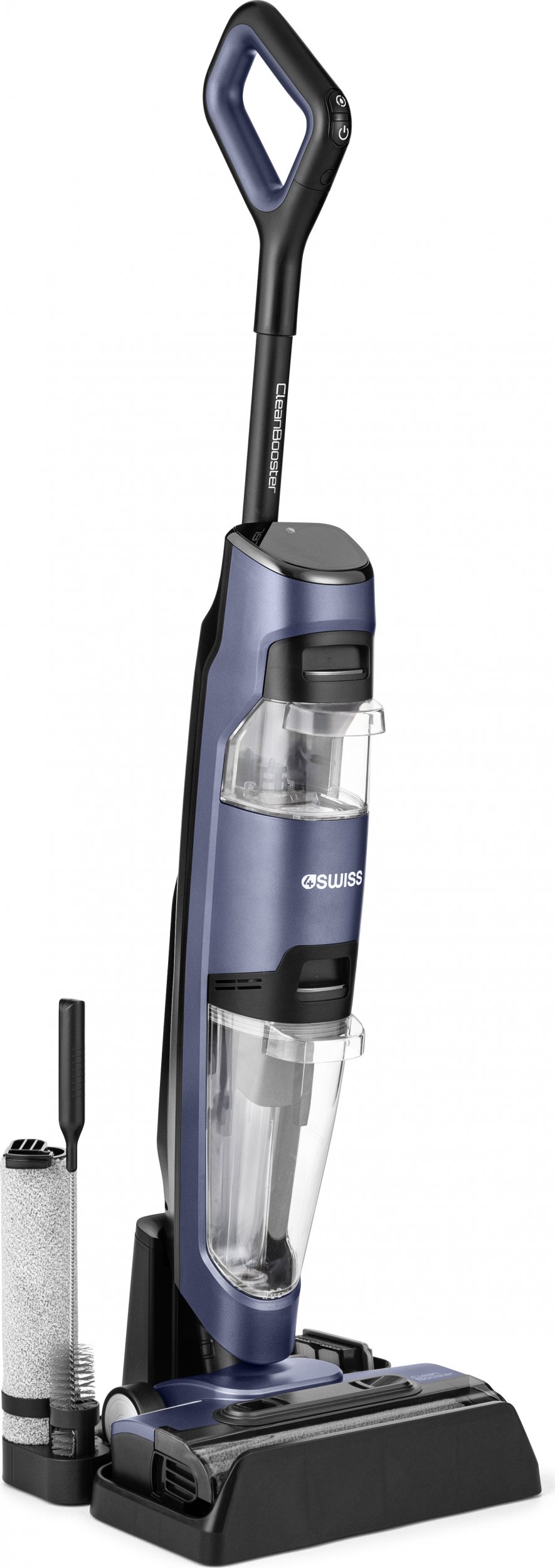 фото Вертикальний пилосос 4Swiss VC024 Clean Booster Black