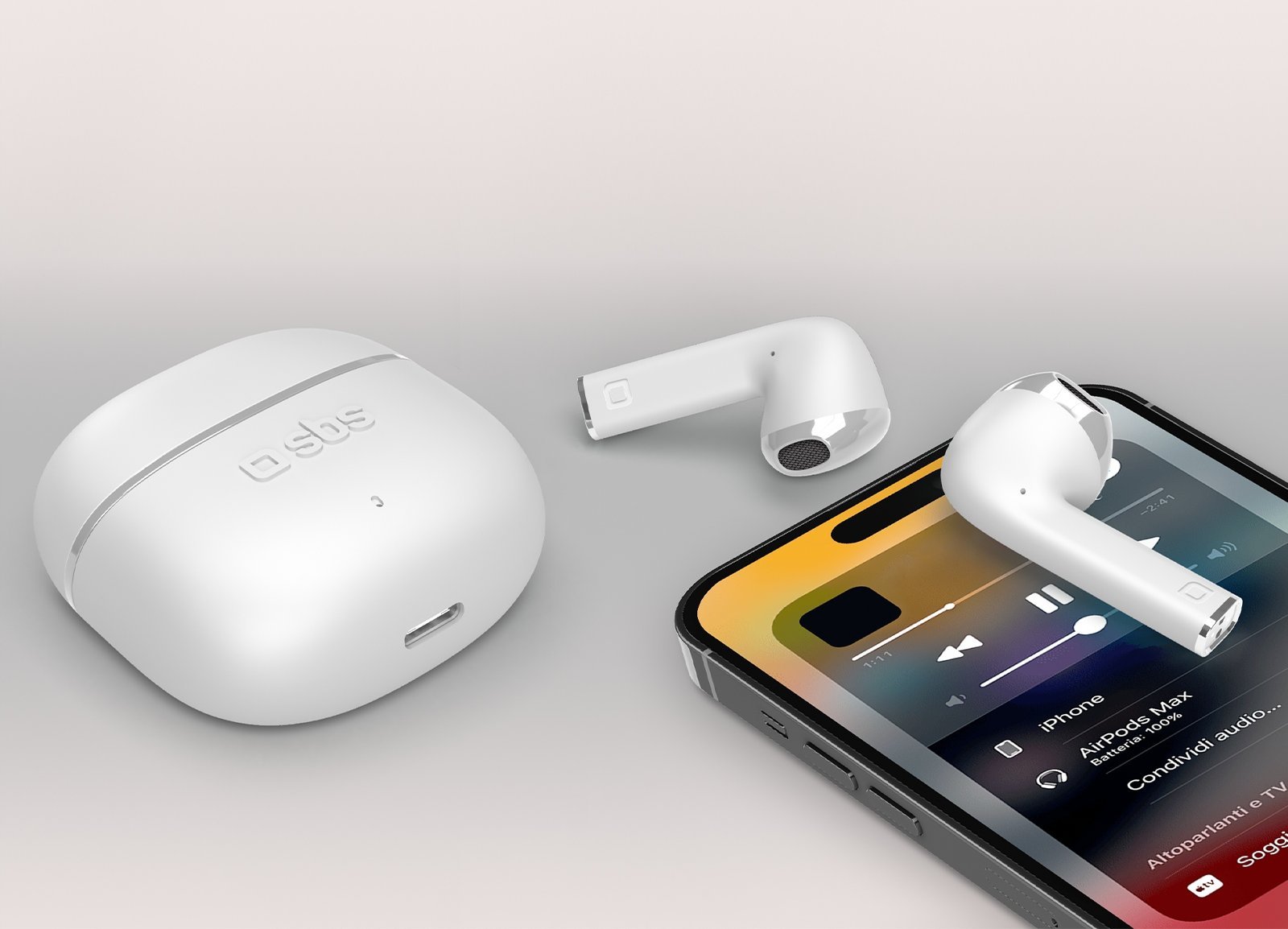 фото Навушники TWS SBS Mobile One Color White (TEEARTWSCOLW)