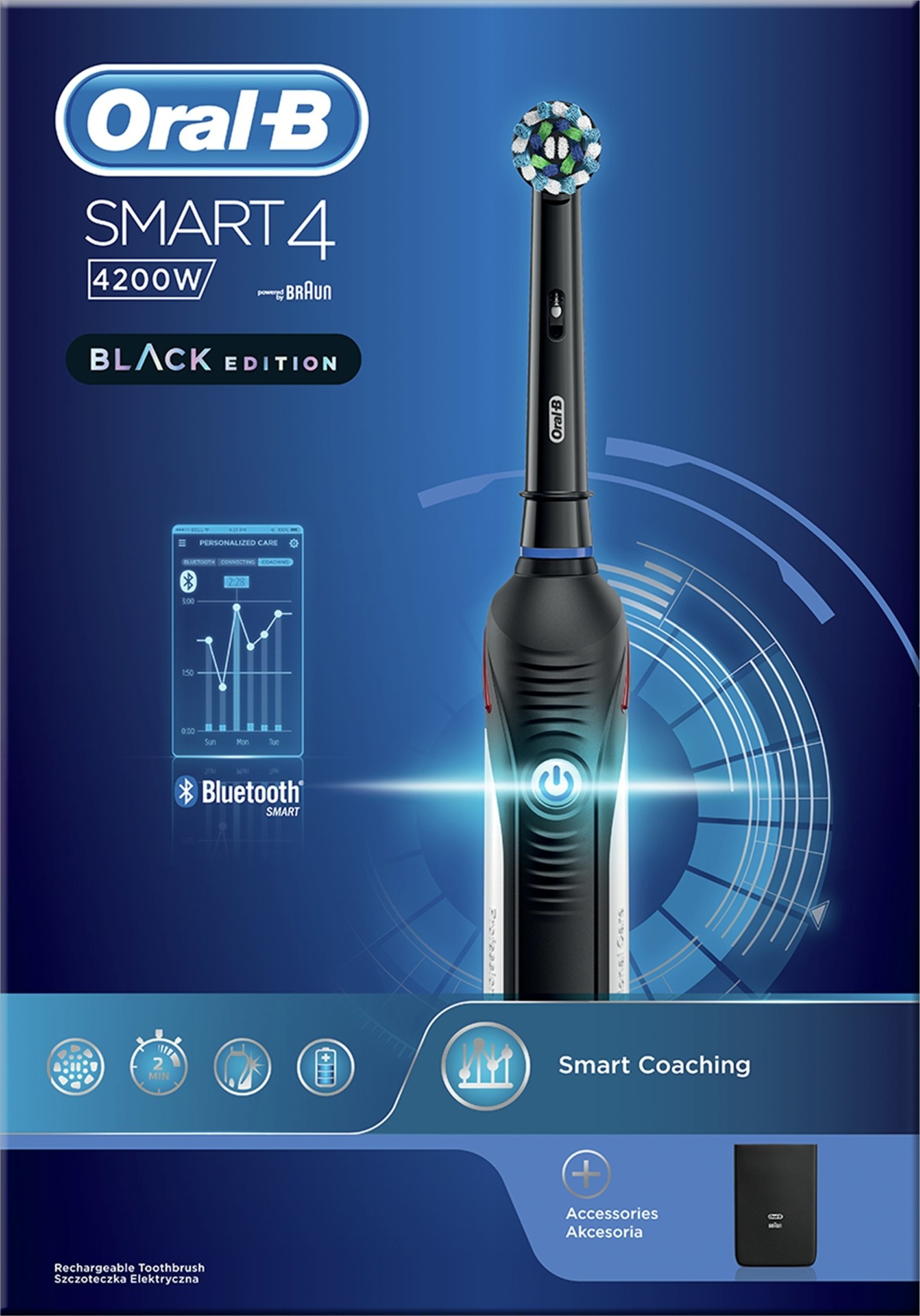 фото Електрична зубна щітка Oral-B Smart 4 Black