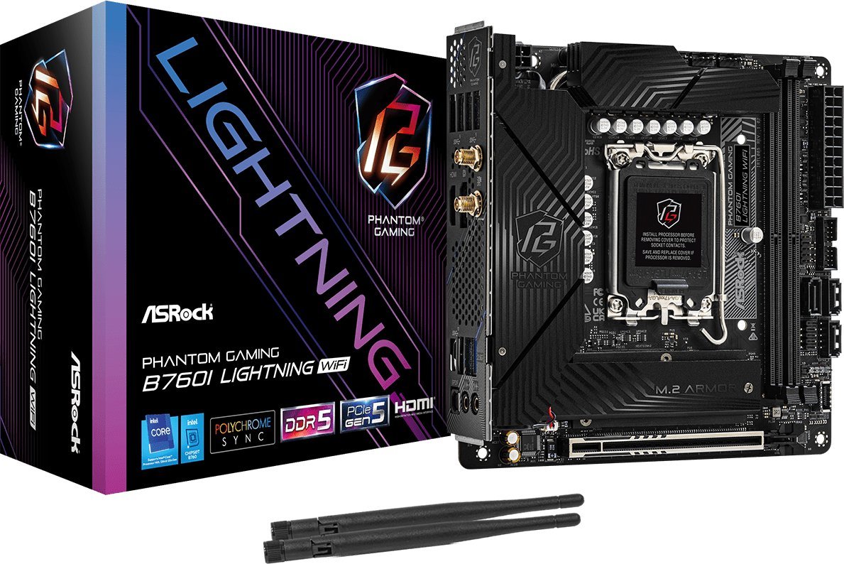 фото Материнська плата ASRock B760I Lightning WIFI