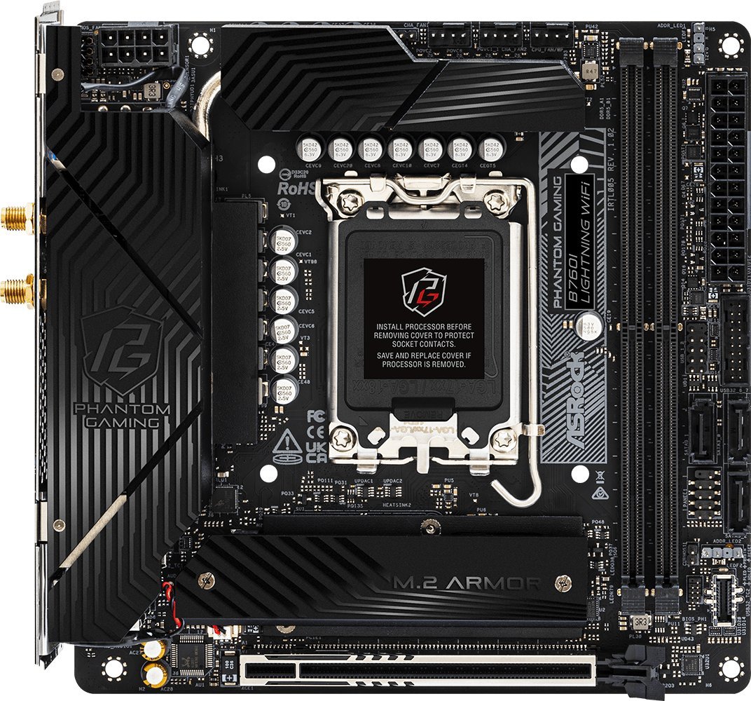 фото Материнська плата ASRock B760I Lightning WIFI