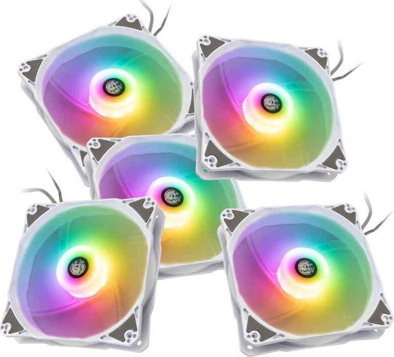 фото Вентилятор BitsPower Notos 120 Digital RGB 5-pack (BPTA-FX1812NTWH-5)