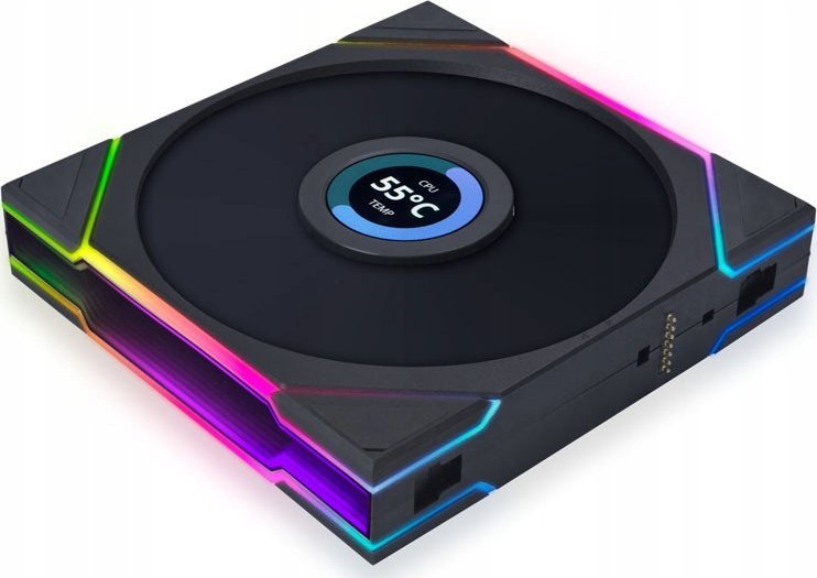 фото Вентилятор Lian Li Uni Fan TL LCD 140 Black (G99.14TLLCD1B.00)