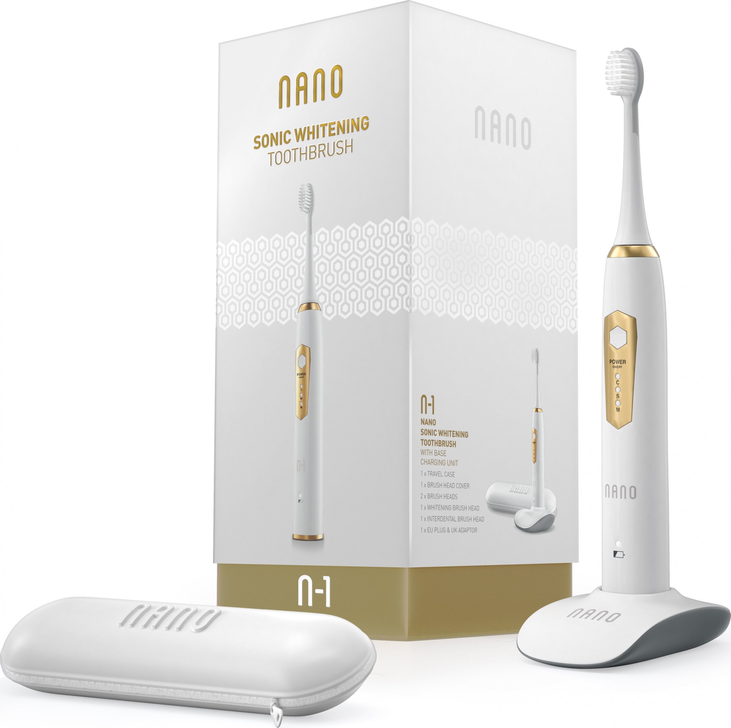 фото Електрична зубна щітка Whitewash Nano N-1 White