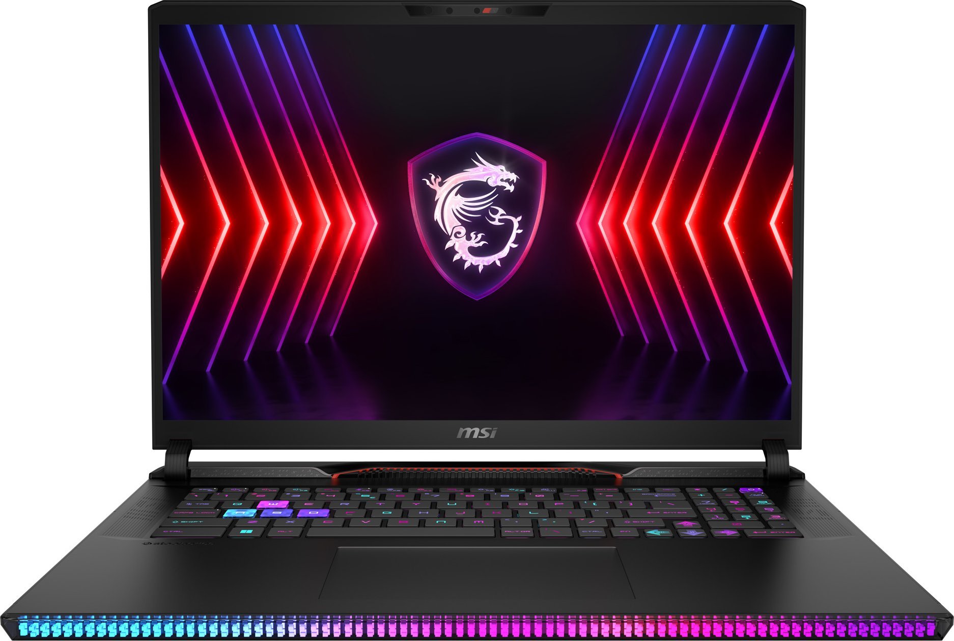 Laptop MSI Raider GE78 HX 14VIG-671 Core Black Per-Key RGB gaming keyboard by SteelSeries 17" 16:10 QHD+(2560 x 1600), 240Hz, 100% DCI-P3, IPS-level panel RTX 4090, GDDR6 16GB Intel(r) Core i9-14900HX Processor DDR516GB*2 2TBNVMePCIe Gen4x4SSDIntel(r)Kill