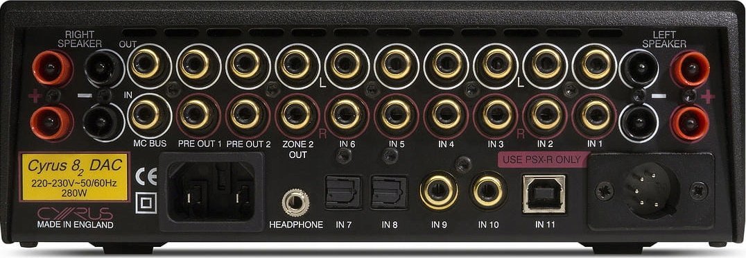 фото Інтегральний підсилювач Cyrus 8 2 DAC QXR B Black