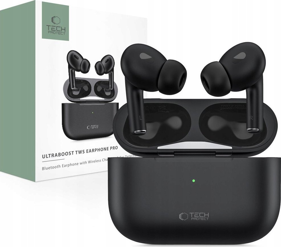 фото Навушники TWS Tech-Protect Earphone Pro Black (THP2742)