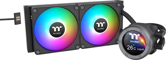 фото Водяне охолодження Thermaltake TH240 V2 Ultra EX ARGB Black (CL-W414-PL12SW-A)