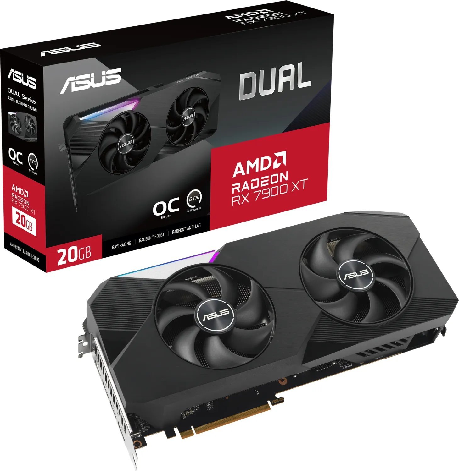 Karta graficzna Asus Dual Radeon RX 7900 XT OC 20GB GDDR6 (DUAL-RX7900XT-O20G)