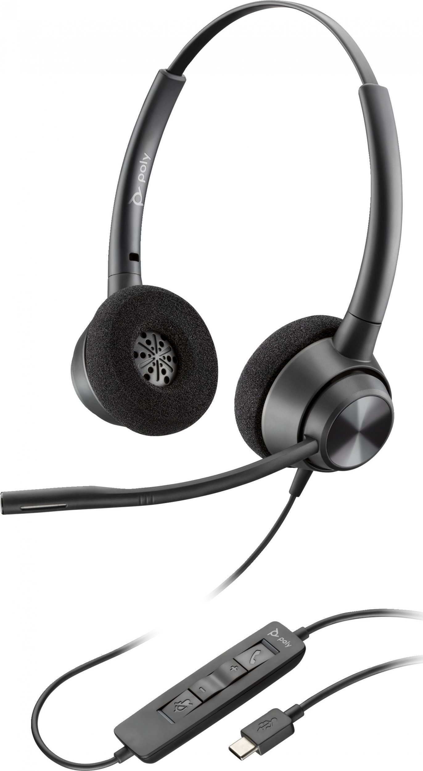 фото Навушники з мікрофоном Poly EncorePro 320 Stereo USB-A Black (767G0AA)