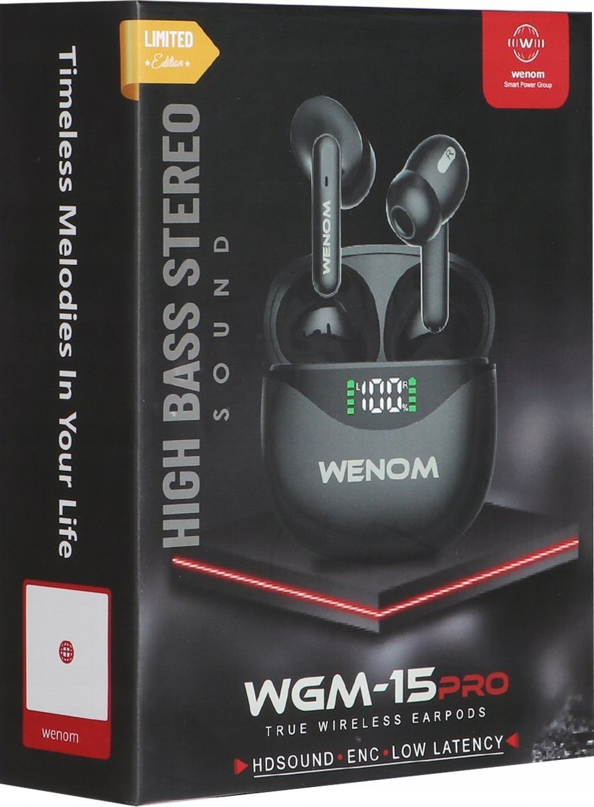 фото Навушники TWS Wenom 15 Pro White