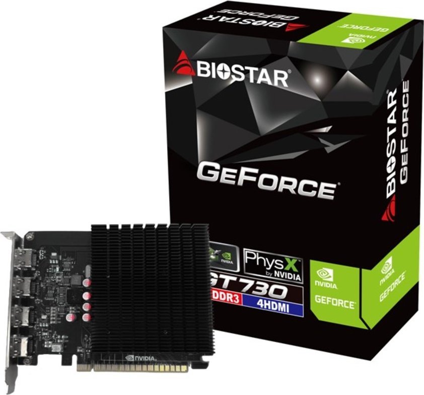 фото Відеокарта Biostar GT 730 4GB DDR3 (VN7313TG46)