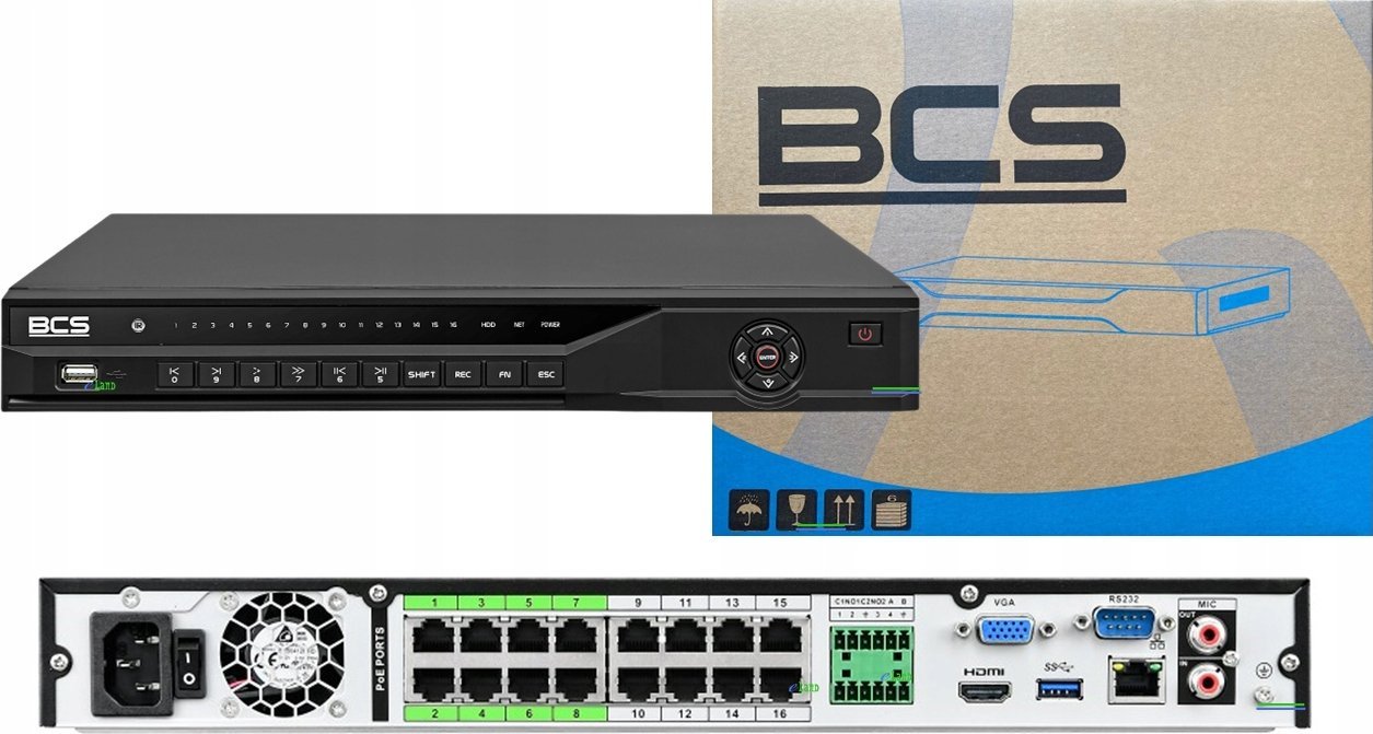 фото Мережевий відеореєстратор (NVR) BCS BCS-L-NVR1602-A-4KE-16P(2)