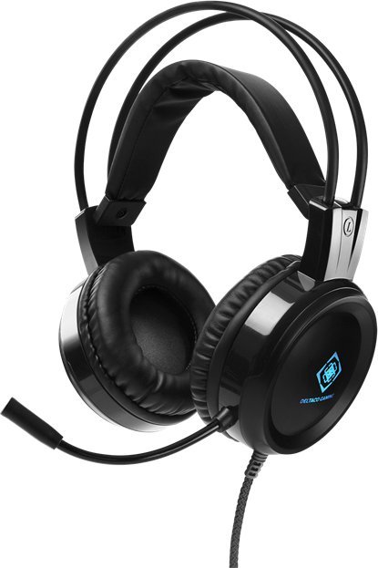 фото Навушники з мікрофоном Deltaco DH110 Black (GAM-105)