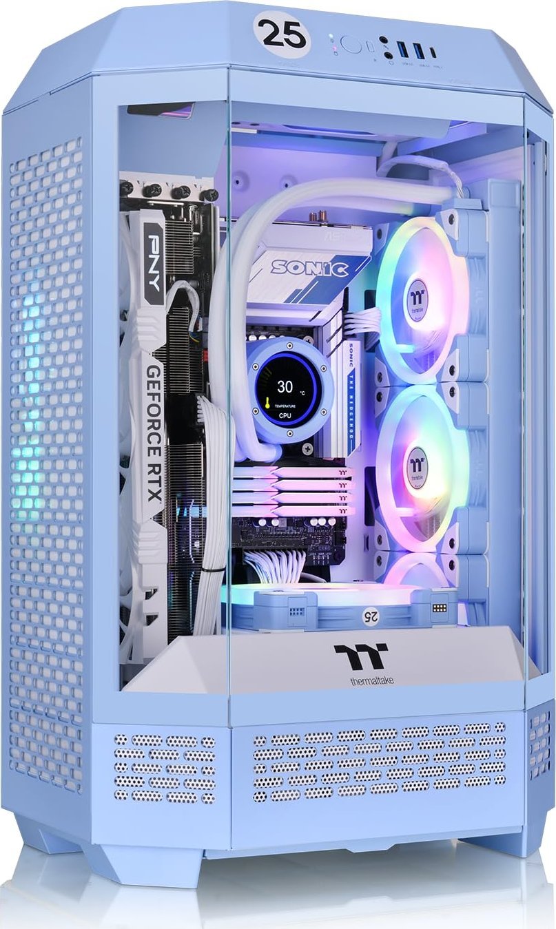 фото Корпус Thermaltake The Tower 300 Blue (CA-1Y4-00SFWN-00)