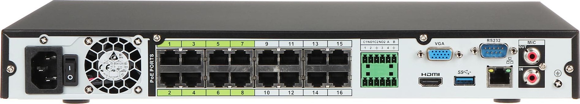 фото Мережевий відеореєстратор (NVR) Dahua Technology NVR5232-16P-EI
