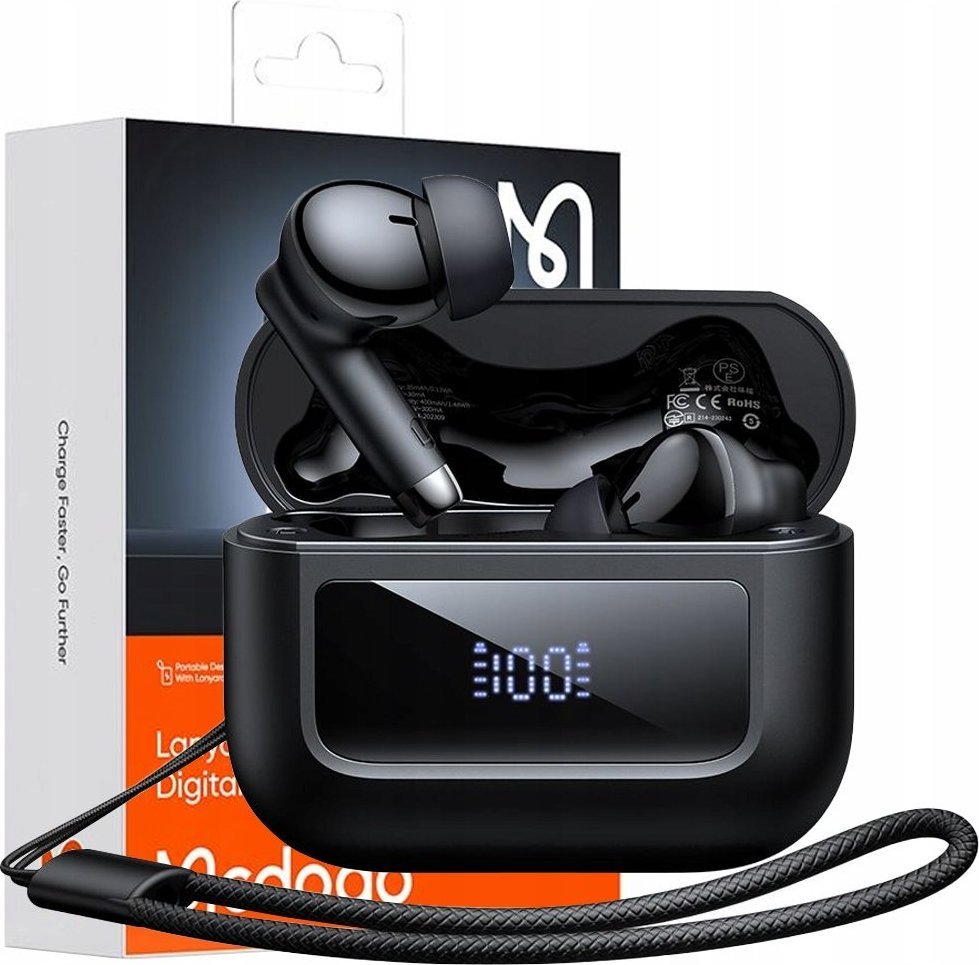 фото Навушники TWS Mcdodo Dynamic Black