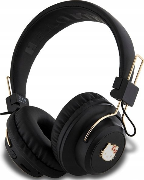 фото Навушники з мікрофоном Hello Kitty Metal Logo Round Shape Black