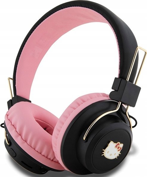 фото Навушники з мікрофоном Hello Kitty Metal Logo Round Shape Pink