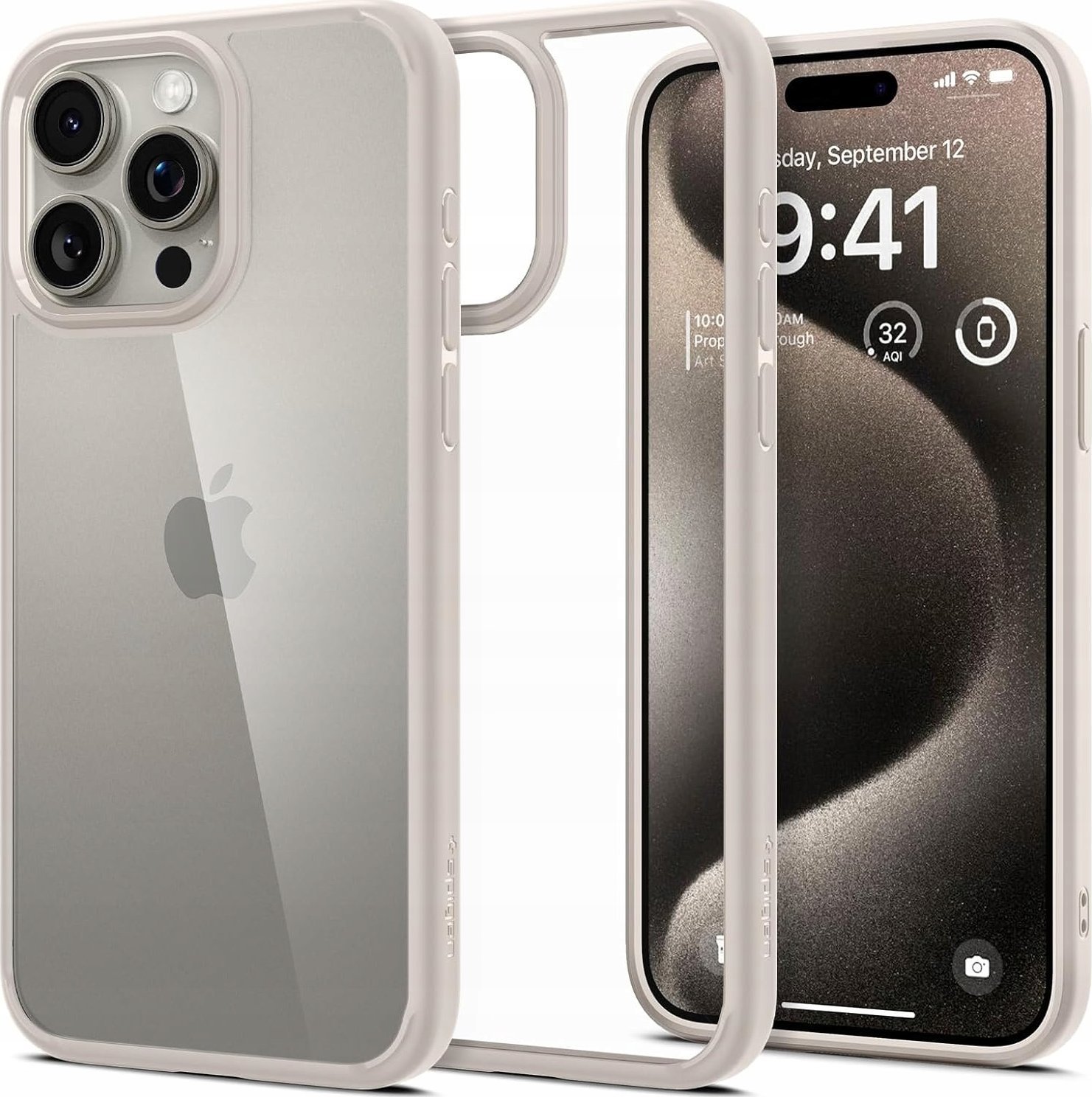 Spigen Spigen Ultra Hybrid do iPhone 15 Pro tytanowy