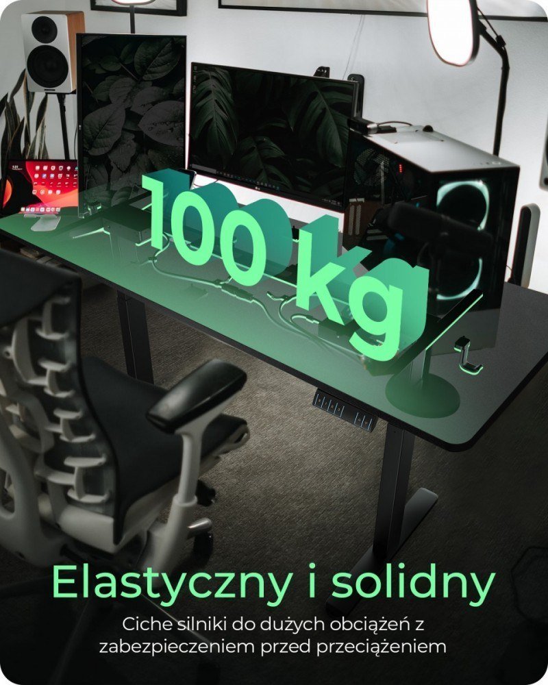 фото Геймерський ігровий стіл Icy Box IB-EW122B-TT